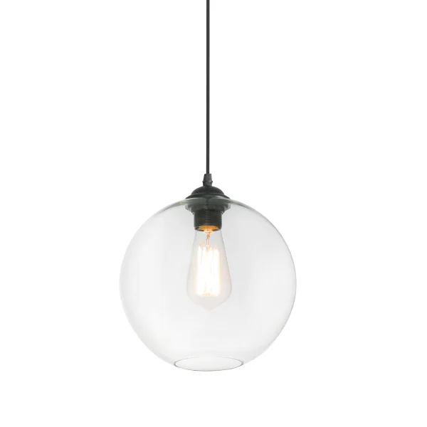 Faro Clara - lampe suspendue - Ø 27 x 25 cm - noir mat