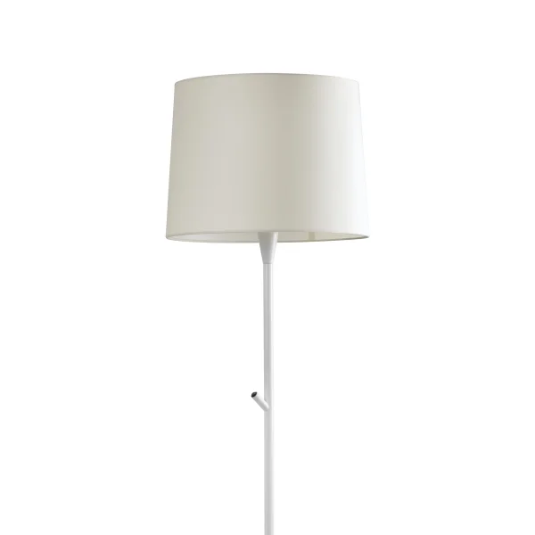 Faro Conga - lampadaire - 154 cm - blanc et beige