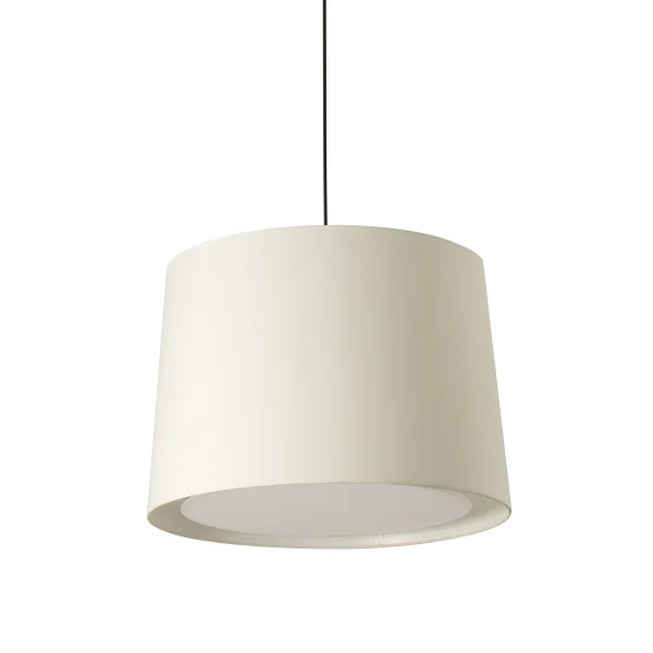 Faro Conga - lampe suspendue - Ø 40 x 30 cm - blanc et noir