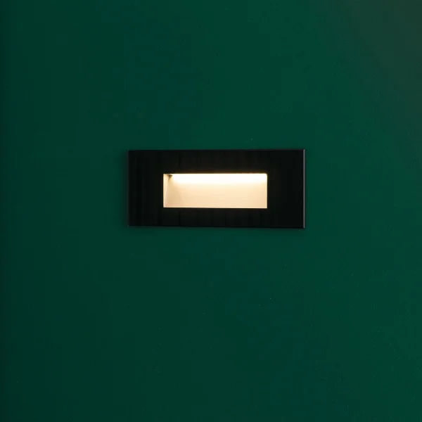 Faro Dart - applique encastrée - 19 x x 3,6 x 8 cm - 5W LED inclus - IP65 - noir mat
