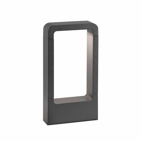 Faro Das - lampe de jardin - 16 x 5,4 x 30 cm - 8W LED inclus - IP54 - gris foncé