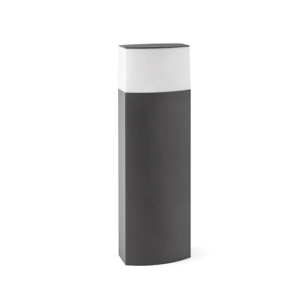 Faro Datna - poteau de jardin - 18 x 11,5 x 60 cm - IP44 - gris foncé