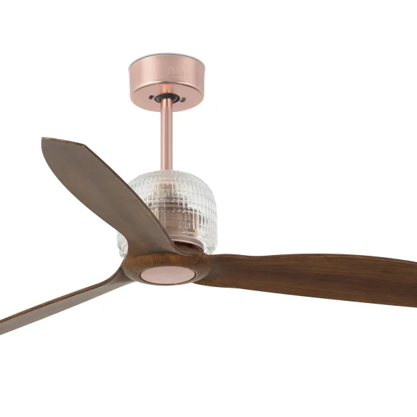Faro Deco Fan - ventilateur de plafond avec télécommande - Ø 128 cm - brun foncé et cuivre