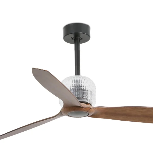 Faro Deco Fan - ventilateur de plafond avec télécommande - Ø 128 cm - brun foncé et noir