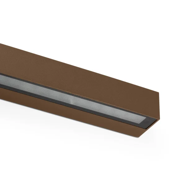 Faro Doro - applique murale - 38 x 7,5 x 5,8 cm - 20W LED inclus - IP65 - brun