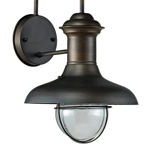 Faro Estoril - applique murale - 26 x 30 x 47 cm - IP33 - brun rouille