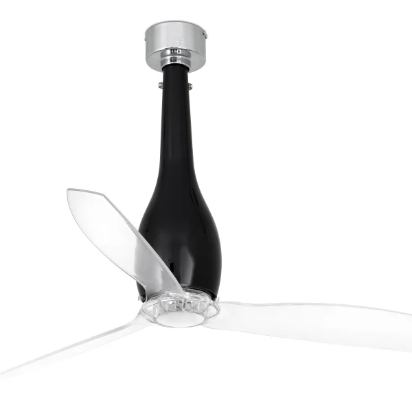 Faro Eterfan - ventilateur de plafond avec télécommande - Ø 128 cm - noir et transparent