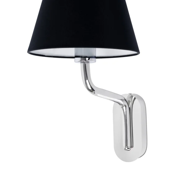 Faro Eterna - applique murale - 21,5 x 20 x 16 cm - noir et chrome