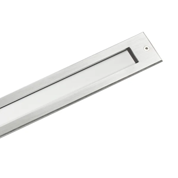 Faro Falls II - spot extérieur au sol - 290 x 53 mm, 310 x 52 mm encastrable - 6W LED inclus - IP67 - acier inoxydable satiné
