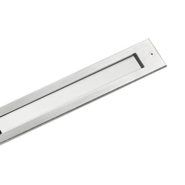 Faro Falls - spot extérieur au sol - 290 x 53 mm, 310 x 52 mm encastrable - 6W LED inclus - IP67 - acier inoxydable satiné