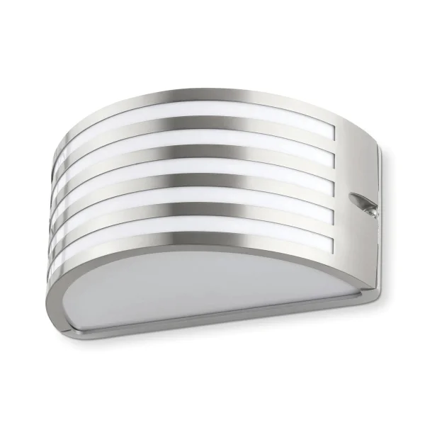 Faro Fedon - applique murale - 24,5 x 13,5 x 12 cm - IP54 - acier inoxydable satiné