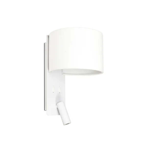 Faro Fold - applique murale avec interrupteur - 20 x 22 x 30 cm - 3W LED inclus - blanc mat
