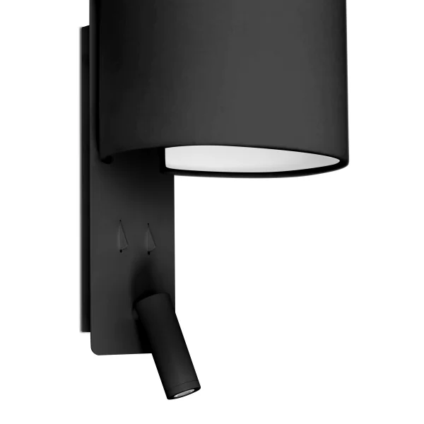 Faro Fold - applique murale avec interrupteur - 20 x 22 x 30 cm - 3W LED inclus - noir mat