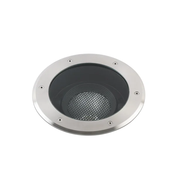 Faro Geiser Orientable - spot rond pour l'extérieur - Ø 260 mm, Ø 200 mm à encastrer - 29W LED inclus - IP67 - acier inoxydable satiné - 10 degrés