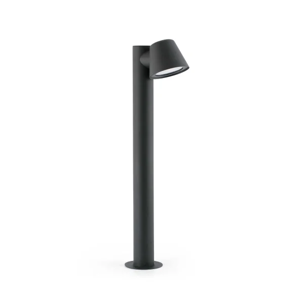 Faro Gina - poteau de jardin - 11,5 x 11 x 70 cm - IP44 - gris foncé
