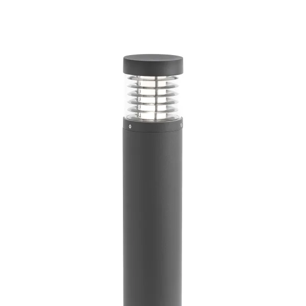 Faro Giza - lampe de jardin - Ø 12 x 65 cm - 15W LED inclus - IP54 - gris foncé