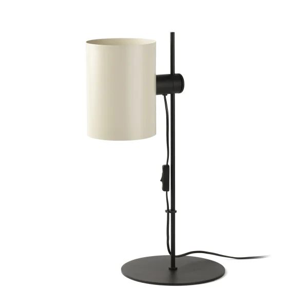 Faro Guadalupe - lampe à poser - 24 x 22,5 x 55 cm - noir et beige