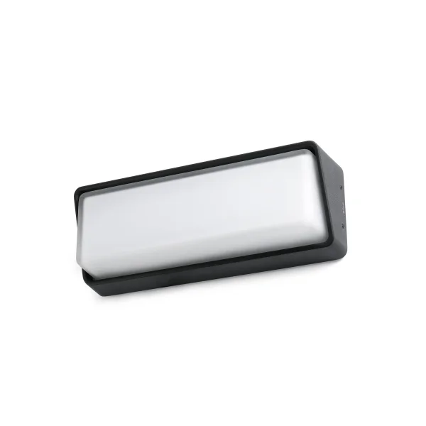 Faro Half - applique murale - 30 x 7,9 x 11 cm - 13W LED inclus - IP65 - gris foncé