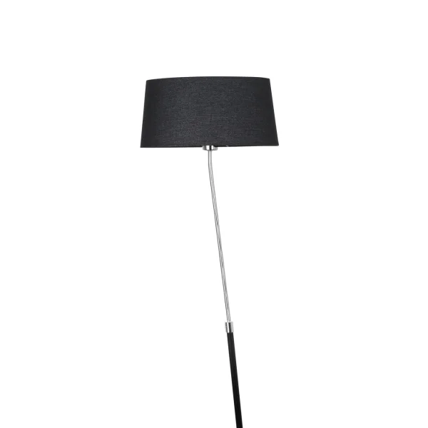 Faro Hotel - lampadaire - 153 cm - chrome et noir
