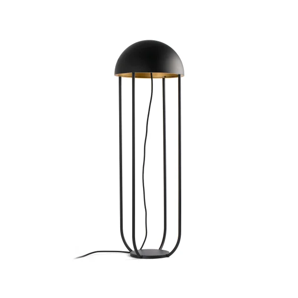 Faro Jellyfish - lampadaire - 90 cm - 6W LED inclus - noir et or