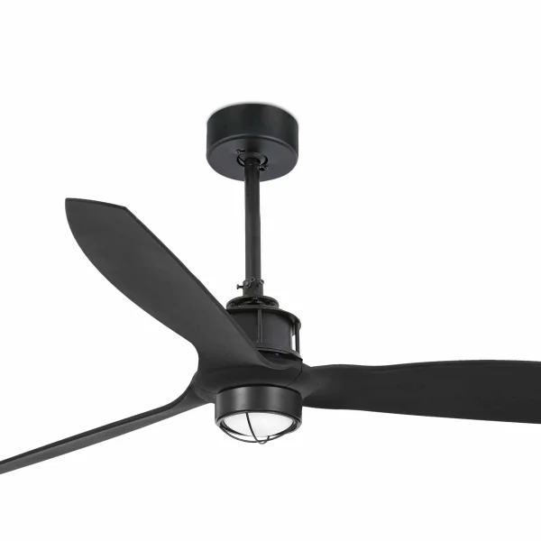 Faro Justfan - ventilateur de plafond avec lumière et télécommande - Ø 128 cm - 17W LED inclus - noir mat