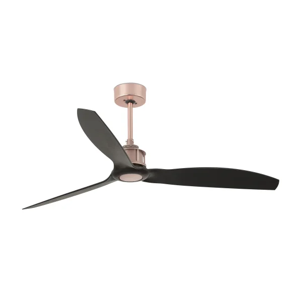 Faro Justfan - ventilateur de plafond avec télécommande - Ø 128 cm - noir mat et cuivre