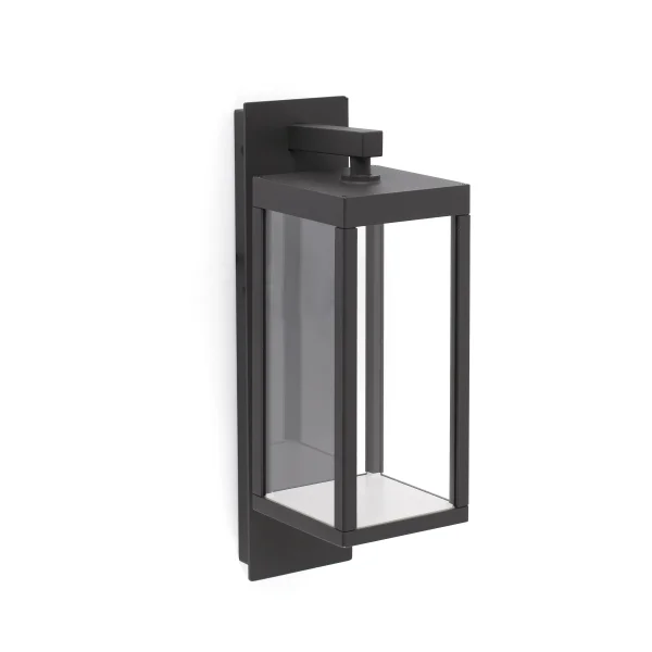 Faro Kerala - applique murale - 12 x 17 x 38 cm - 13W LED inclus - IP54 - gris foncé