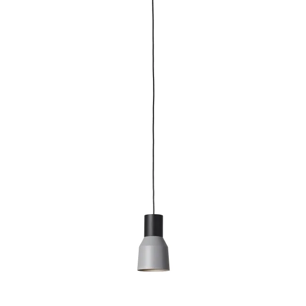 Faro Kombo - lampe suspendue - Ø 12 x 21 cm - gris et noir