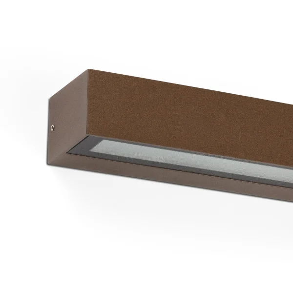Faro Lako - applique murale - 22 x 7 x 4,8 cm - 8W LED inclus - IP65 - brun