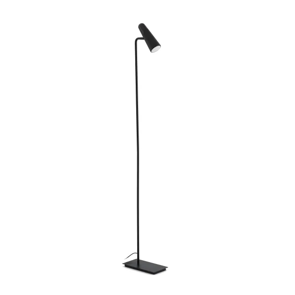 Faro Lao - lampadaire - 122 cm - 4W LED inclus - noir mat