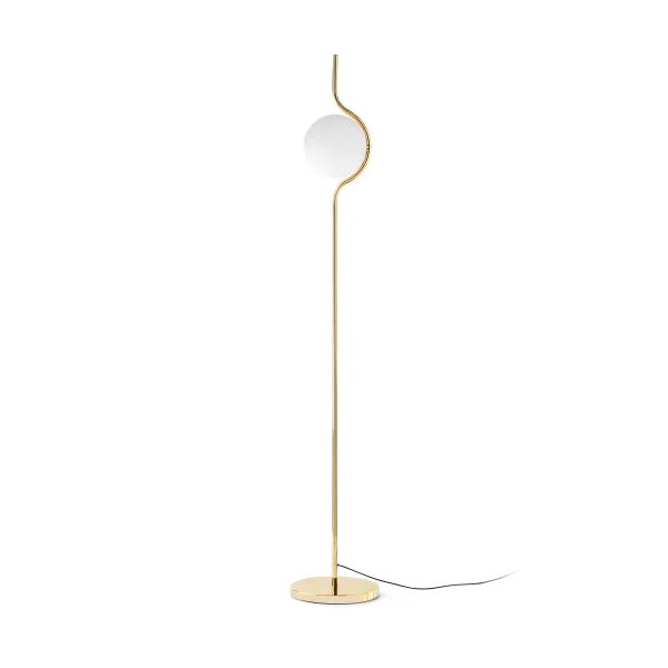 Faro Le Vita - lampadaire - 118 cm - 6W dimmable LED inclus - shiny gold and opal