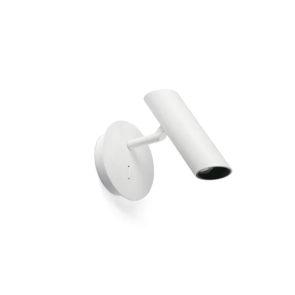 Faro Leo - applique murale avec interrupteur - Ø 10 x 16 cm - 3,5W LED inclus - blanc mat