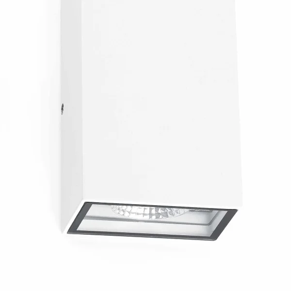 Faro Ling - applique murale - 9,2 x 7,1 x 15,7 cm - 6W LED inclus - IP54 - blanc mat