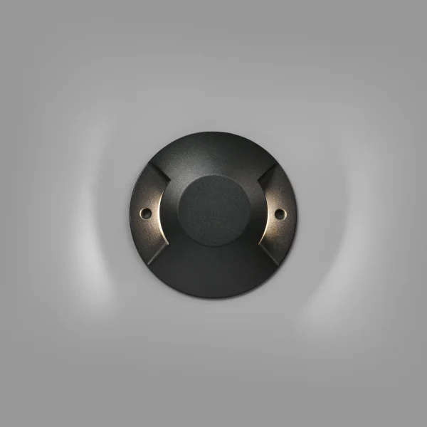 Faro Loth - applique murale - Ø 20 x 4,2 cm - 12W LED inclus - IP67 - noir mat
