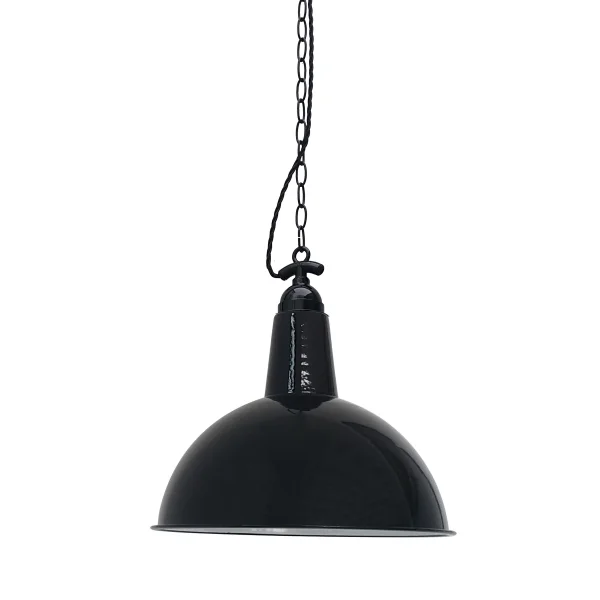 Faro Lou - lampe suspendue - Ø 52 x 51 cm - noir brillant