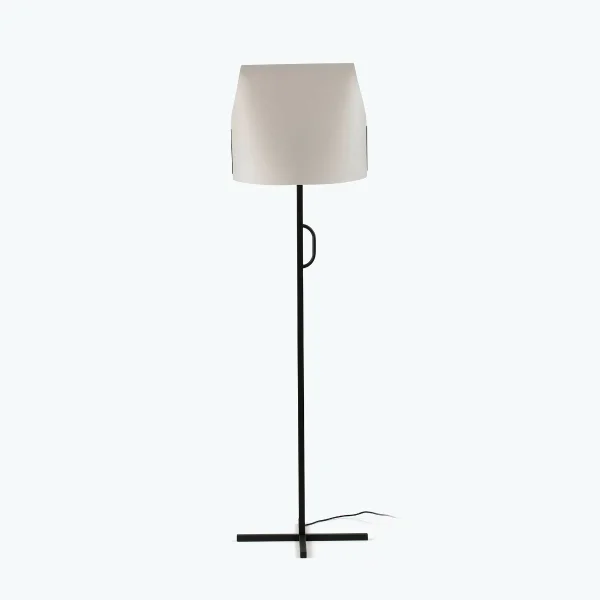 Faro Luang - lampadaire - 42 x 30 x 153 cm - beige/noir