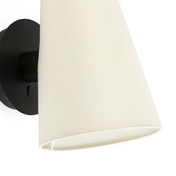 Faro Lupe - applique murale - 10 x 23,5 x 23 cm - beige et noir
