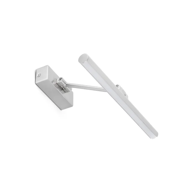 Faro Magritte - applique murale - 30 x 22 x 4 cm - 6W LED inclus - nickel satiné