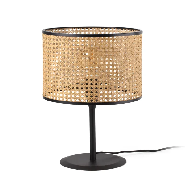 Faro Mambo - lampe à poser - Ø 32 x 49,5 cm - brun clair et noir