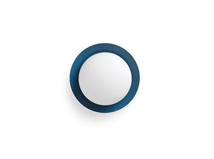 Faro May - plafonnier - Ø 12 x 8 cm - 4W LED inclus - IP44 - bleu