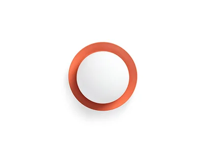 Faro May - plafonnier - Ø 12 x 8 cm - 4W LED inclus - IP44 - corail/orange