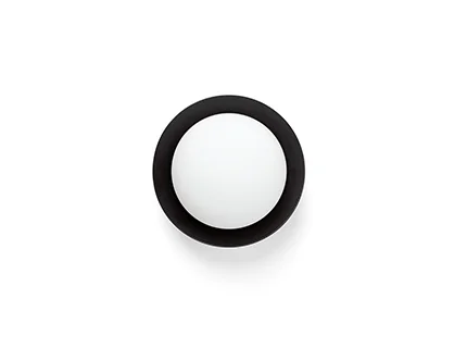 Faro May - plafonnier - Ø 12 x 8 cm - 4W LED inclus - IP44 - noir