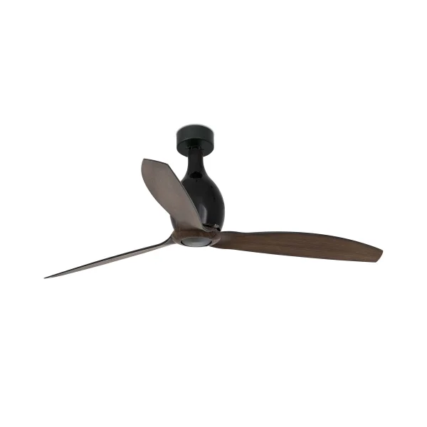 Faro Mini Eterfan - ventilateur de plafond avec télécommande - Ø 128 cm - noir mat et marron foncé