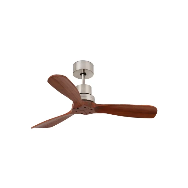 Faro Mini Lantau - ventilateur de plafond avec télécommande - Ø 106 cm - brun et nickel
