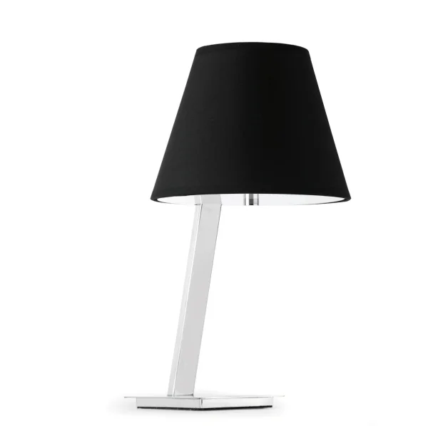 Faro Moma - lampe à poser - 30 x 23 x 44 cm - chrome et noir