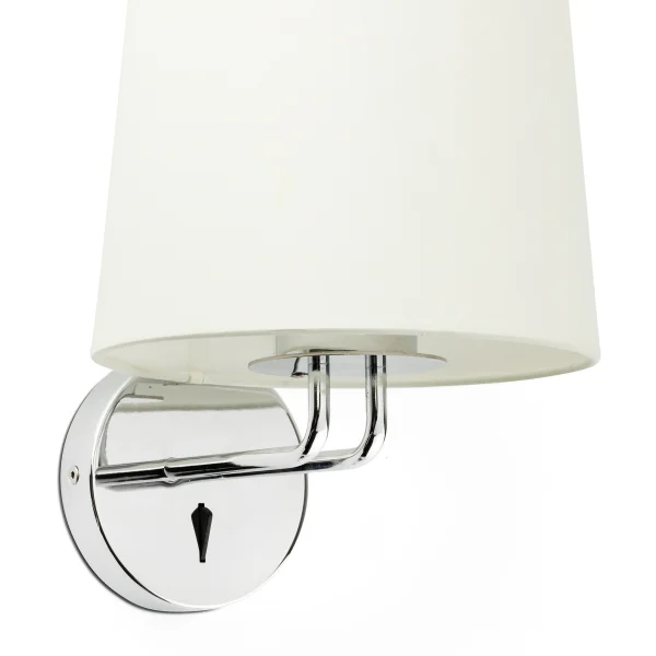Faro Montreal - applique murale - 21,5 x 19 x 32 cm - beige et chrome