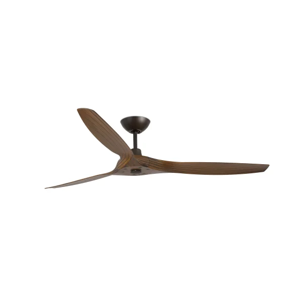 Faro Morea - ventilateur de plafond avec télécommande et minuterie - Ø 152 cm - brun foncé