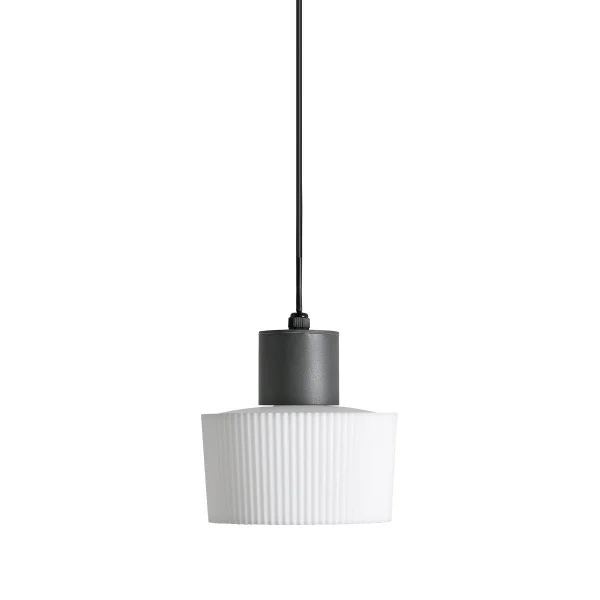 Faro Muffin - lampe suspendue - Ø 22 x 155 cm - IP44 - gris foncé