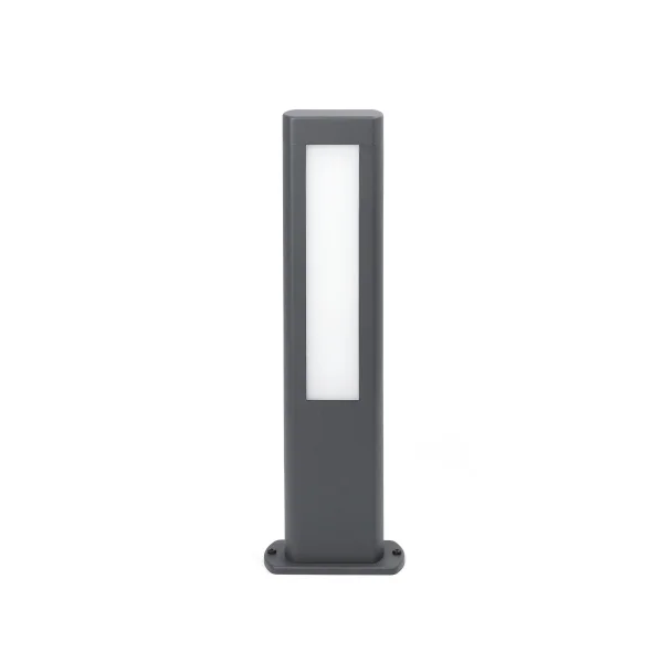 Faro Nanda - lampe de jardin - 11 x 5,5 x 50 cm - 13W LED inclus - IP54 - gris foncé