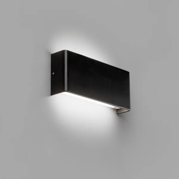 Faro Nash - applique murale - 21 x 4 x 9 cm - 8W LED inclus - noir mat